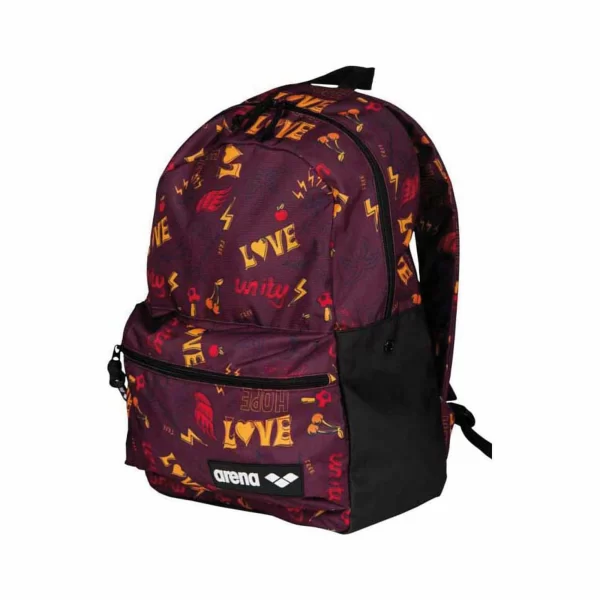 Arena Team 30 Allover Rucksack Bordeaux Rot – Gelb – Rot – Schwarz 1