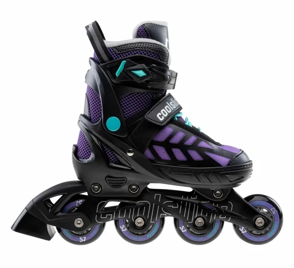 Coolslide Wonton Inline Skates Für Kinder (verstellbar) Schwarz – Violett 1