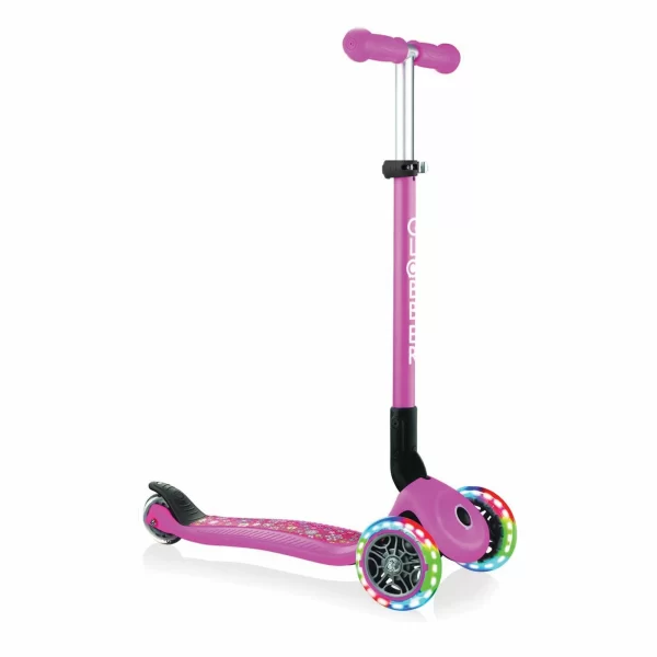 Globber Primo Foldable Fantasy Lights Roller Kinder Rosa – Schwarz 1