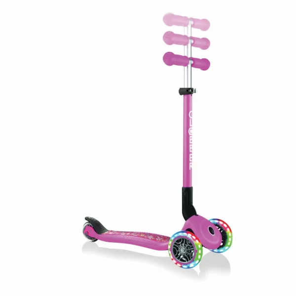 Globber Primo Foldable Fantasy Lights Roller Kinder Rosa – Schwarz 3