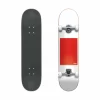 Globe G0 Block Serif Skateboard Schwarz – Weiß – Rot – Braun 16