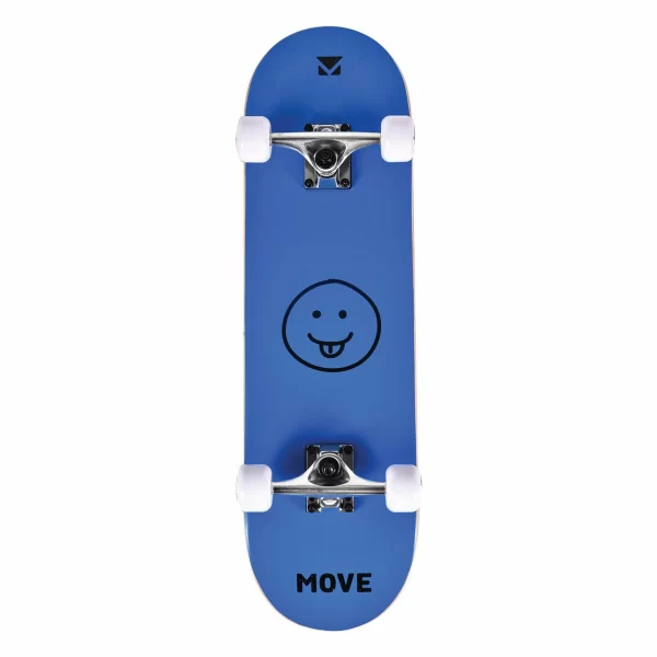 Move 28″ Smile Skateboard Blau – Schwarz 1