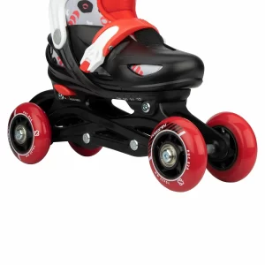 Nijdam 3-in-1 Street Shift Skate Kinder (verstellbar) Schwarz – Rot – Grau 27