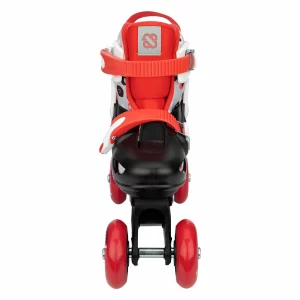 Nijdam 3-in-1 Street Shift Skate Kinder (verstellbar) Schwarz – Rot – Grau 29