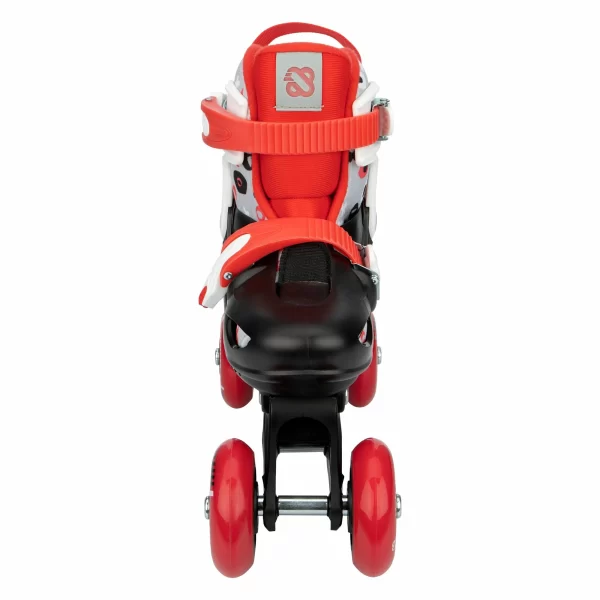 Nijdam 3-in-1 Street Shift Skate Kinder (verstellbar) Schwarz – Rot – Grau 10