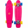 Nijdam FlipGrip Punky Power Skateboard Rosa – Blau – Gelb 16