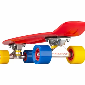 Nijdam FlipGrip Sunset Cruiser Skateboard Rot – Blau – Gelb 10
