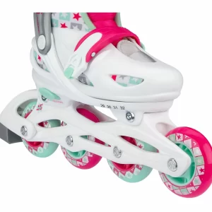 Nijdam Sk8 Star Skate Kinder Rosa – Mint Grün – Grau – Weiß 11