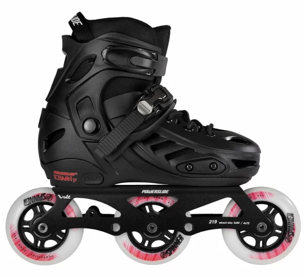 Powerslide Khaan Pro Skates Kinder (verstellbar) Schwarz 1