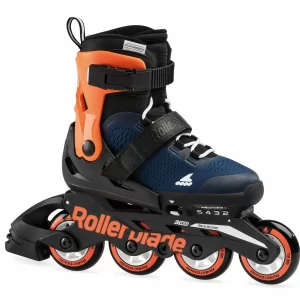 Rollerblade Microblade Skate Kinder (verstellbar) Schwarz – Orange 10