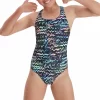 Speedo Allover Medalist Badeanzug Mädchen Schwarz – Blau – Rot – Grün 17