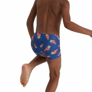 Speedo Digital Allover Jammer Schwimmshort Jungen Blauw – Oranje 9