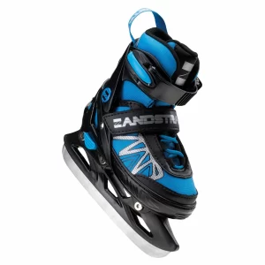 Zandstra 2-in-1 Schlittschuhe/Skate Combo Junior (verstellbar) Blau – Schwarz – Silber 18